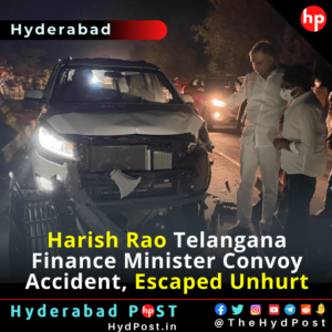 Read more about the article Harish Rao Telangana Finance Minister Convoy Accident, Escaped Unhurt