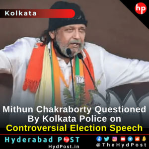 Read more about the article Mithun Chakraborty Questioned By Kolkata Police Over Controversial Election Speech