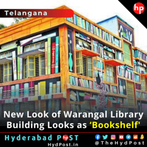 Read more about the article New Look of Warangal Library, Building Looks as ‘Bookshelf’