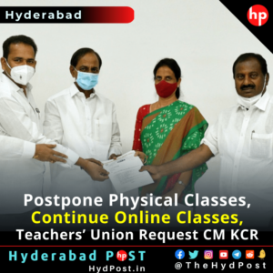 Read more about the article Postpone Physical Classes, Continue Online Classes, Teachers’ Union Request CM KCR