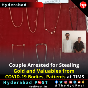 Read more about the article Couple Arrested for Stealing Gold and Valuables from COVID-19 Bodies, Patients at TIMS