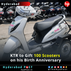 Read more about the article KTR to Gift 100 Scooters on his Birth Anniversary