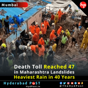 Read more about the article Death Toll Reached 47 in Maharashtra Landslides, Heaviest Rain in 40 Years