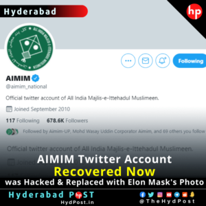 Read more about the article AIMIM Twitter Account Recovered Now