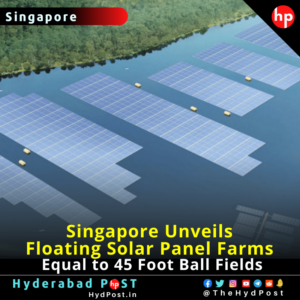 Read more about the article Singapore unveils Floating Solar Panel Farms, Equal to 45 Foot Ball Fields