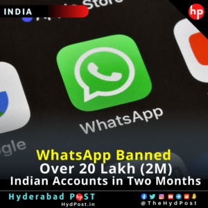 Read more about the article WhatsApp Banned Over 20 Lakh Indian Accounts in Two Months