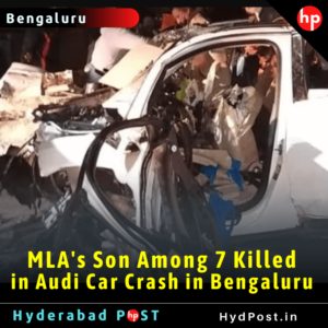 Read more about the article MLA’s Son Among 7 Killed in Audi Car Crash in Bengaluru