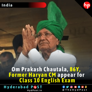 Read more about the article Om Prakash Chautala, 86Y, Former CM appear for the Class 10 English Exam