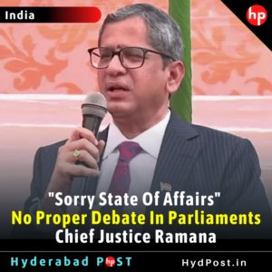 Read more about the article “Sorry State Of Affairs” No Proper Debate In Parliament, Chief Justice NV Ramana