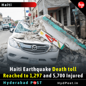 Read more about the article Haiti Earthquake Death Toll Reached to 1,297 and 5,700 Injured