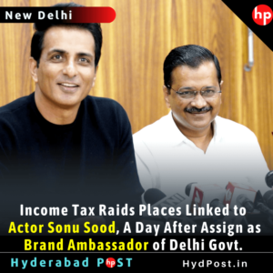 Read more about the article Income Tax Department Raids Many Places Linked to Actor Sonu Sood, A Day After Assign as Brand Ambassador of Delhi Government