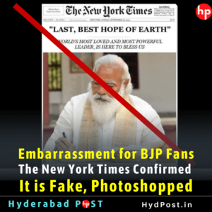 Read more about the article Embarrassment for BJP Fans, The New York Times Confirmed – It is Photoshopped and Fake