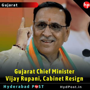 Read more about the article Gujarat Chief Minister Vijay Rupani, Cabinet Resign