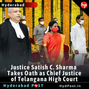 Read more about the article Justice Satish C. Sharma Takes Oath as Chief Justice of Telangana High Court