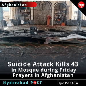 Read more about the article Suicide Attack Kills 43 in Mosque during Friday Prayers in Afghanistan