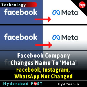 Read more about the article Facebook Company Changes Name To ‘Meta’ – Facebook, Instagram, WhatsApp Not Changed