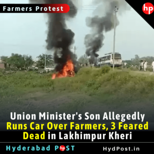 Read more about the article Union Minister’s Son Allegedly Runs Car Over Farmers, 3 Feared Dead in Lakhimpur Kheri