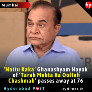 Read more about the article ‘Nattu Kaka’ Ghanashyam Nayak of ‘Tarak Mehta Ka Ooltah Chashmah’ passes away at 76