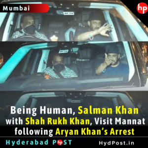 Read more about the article Salman Khan with Shah Rukh Khan, Visit Mannat following Aryan Khan’s Arrest