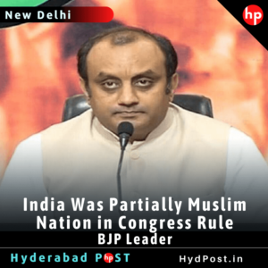 Read more about the article India Was Partially Muslim Nation in Congress Rule: BJP Leader