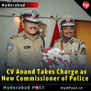Read more about the article CV Anand Takes Charge as New Commissioner of Police Hyderabad