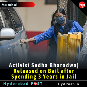 Read more about the article Activist Sudha Bharadwaj Released on Bail after Spending 3 Years in Jail