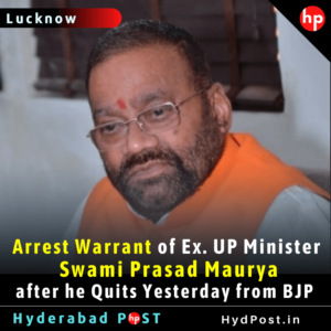 Read more about the article Arrest Warrant of Ex. UP Minister after he Quits Yesterday from BJP