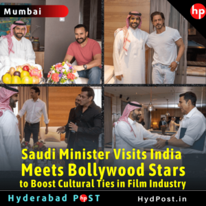 Read more about the article Saudi Minister Visits India, Meets Bollywood Stars to Boost Cultural Ties in Film Industry