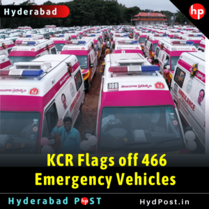 Read more about the article KCR flags off 466 emergency vehicles 