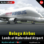 Beluga Airbus Lands at Hyderabad Airport