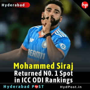 Read more about the article Mohammed Siraj Returned No. 1 Spot In ICC ODI Rankings