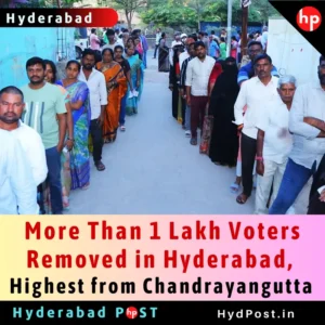 Read more about the article More Than 1 Lakh Voters Removed in Hyderabad, Highest from  Chandrayangutta