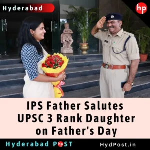 Read more about the article IPS Father Salutes UPSC 3 Rank Daughter on Father’s Day