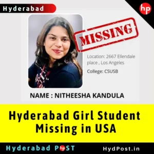 Read more about the article Hyderabad Girl Student Missing in USA
