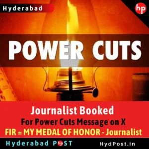 Read more about the article Journalist Booked For Power Cuts Message on X, FIR = MY MEDAL OF HONOR- Journalist