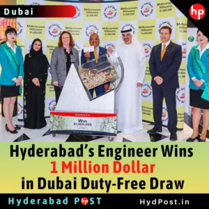 Read more about the article Hyderabad’s Engineer Wins $1 Million in Dubai Duty-Free Draw