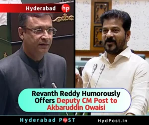 Read more about the article Revanth Reddy Humorously Offers Deputy CM Post to Akbaruddin Owaisi