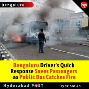 Read more about the article Bengaluru Driver’s Quick Response Saves Passengers as Public Bus Catches Fire