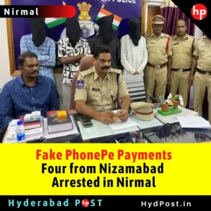 Read more about the article Fake PhonePe Payments: Four from Nizamabad Arrested in Nirmal