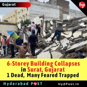 Read more about the article 6-Storey Building Collapses In Surat Gujarat , 1 Dead, Many Feared Trapped