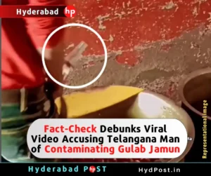 Read more about the article Fact-Check Debunks Viral Video Accusing Telangana Man of Contaminating Gulab Jamun, AIMIM MLA Majid Hussain Filed Complaint