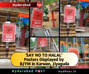 Read more about the article “SAY NO TO HALAL’ Posters Displayed by BJYM in Karwan, Jiyaguda