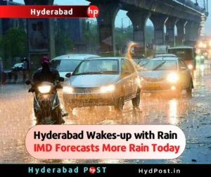 Read more about the article Hyderabad Wakes-up with Rain; IMD Forecasts More Rain Today