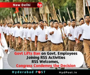 Read more about the article Govt Lifts Ban on Govt. Employees Joining RSS Activities; RSS Welcomes, Congress Condemns the Decision