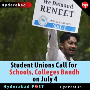 Read more about the article Student Unions Call for Schools, Colleges Bandh on July 4