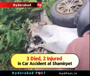 Read more about the article 3 Died, 2 Injured in Car Accident at Shamirpet