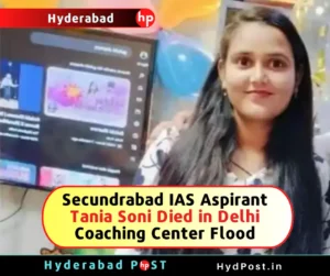 Read more about the article Secundrabad IAS Aspirant Tania Soni Died in Delhi Coaching Center Flood