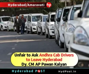 Read more about the article Unfair to Ask Andhra Cab Drivers to Leave Hyderabad : Dy. CM AP Pawan Kalyan