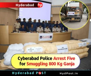 Read more about the article Cyberabad Police Arrest Five for Smuggling 800 Kg Ganja