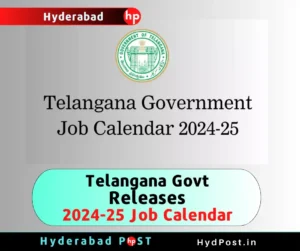 Read more about the article Telangana Govt Releases 2024-25 Job Calendar